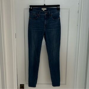 Madewell Mid-Rise Classic Blue Skinny Jeans